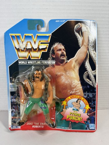 1990 Hasbro Jake The Snake Roberts WWF WWE Wrestli...