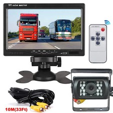 Backup Reversing Rear View Camera with 7" Monitor for Heavy Truck Car Tractor