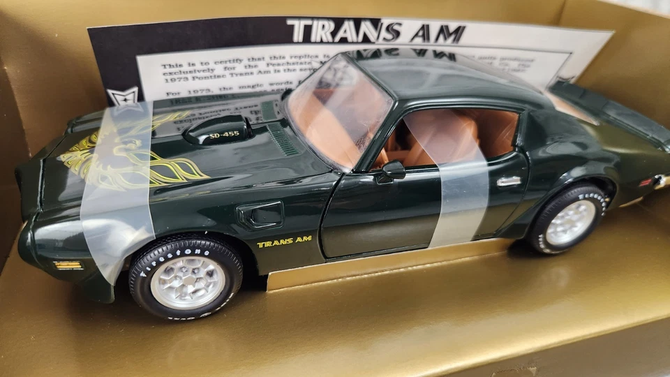 Литая модель ERTL Peachstate 1973 Firebird Trans Am зеленая 1:18 7023 - Изображение 2 из 4
