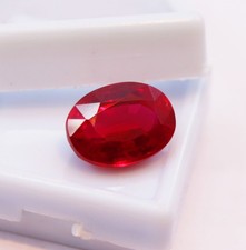 RARE 8-10 Ct Natural Red Ruby CERTIFIED Museum Grade Oval Loose Gemstone