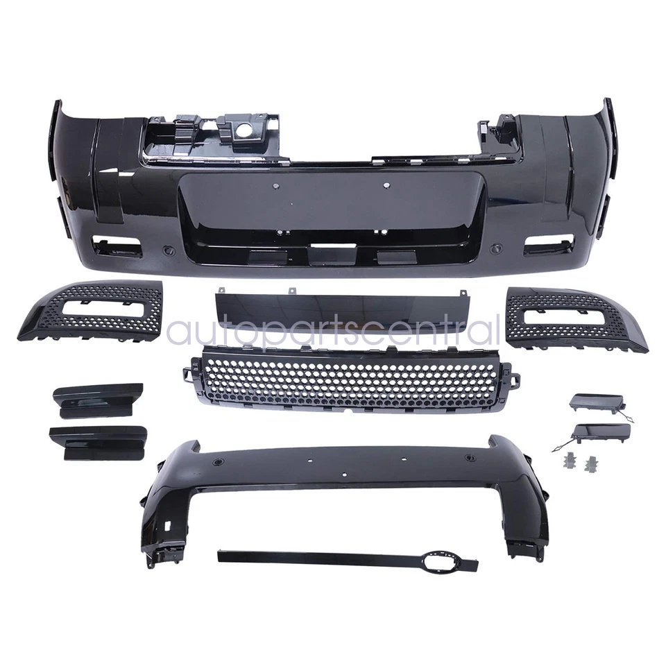 Kits de carrocería de cubierta de parachoques negro brillante para Land Rover Defender 90 110 130 2020-2025 Foto 4 de 4