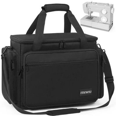 Sewing Machine Carrying Case with Storage Pockets for Accessories - Universal