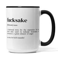 Fcksake Coffe Mug Coffee Mug Gift For Boss Funny Gift Idea Silly Mug Funny Work
