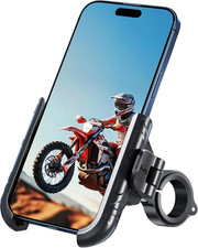 Bike Phone Mount Holder No Block Camera Motorcycle Cell Phone Holder Quick Lock