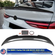 For 2021-24 BMW 2 SERIES F44 Gran Coupe PSM style Carbon Look Rear Trunk Spoiler