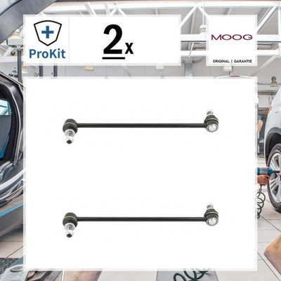 2x Moog Stange/Strebe, Stabilisator Vorne, Links, Rechts für Toyota Auris