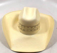 Larry Mahan Straw Hat 6 7/8 - 10X Collection - Buckhorn "MADE IN USA"