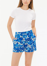 BODEN NEW TAGS Women s Blue White Floral RICHMOND Shorts Stretch High Waist