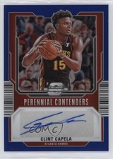 2023 Panini Contenders Optic Perennial Blue Prizm 47/75 Clint Capela Auto 0nr3