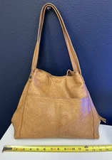 American Leather Co Liberty Shopper Cafe Latte Purse Shoulder Bag Tote