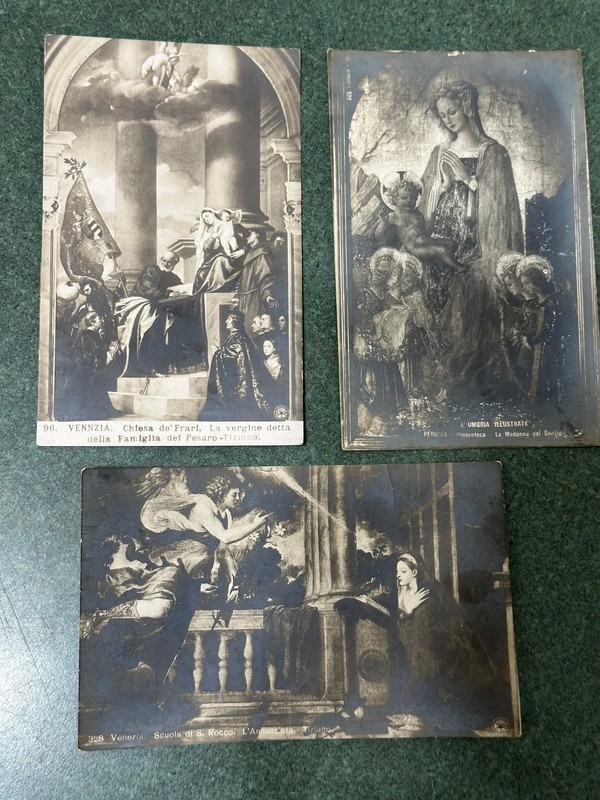 3- Religious Italian Postcards Cartolina Postale N.P.G. Gevaert - Unposted