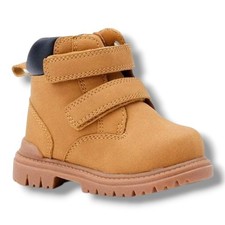 Wonder Nation Baby Boy's Tucker Ankle Boots Shoes Size 5 Color Wheat Tan