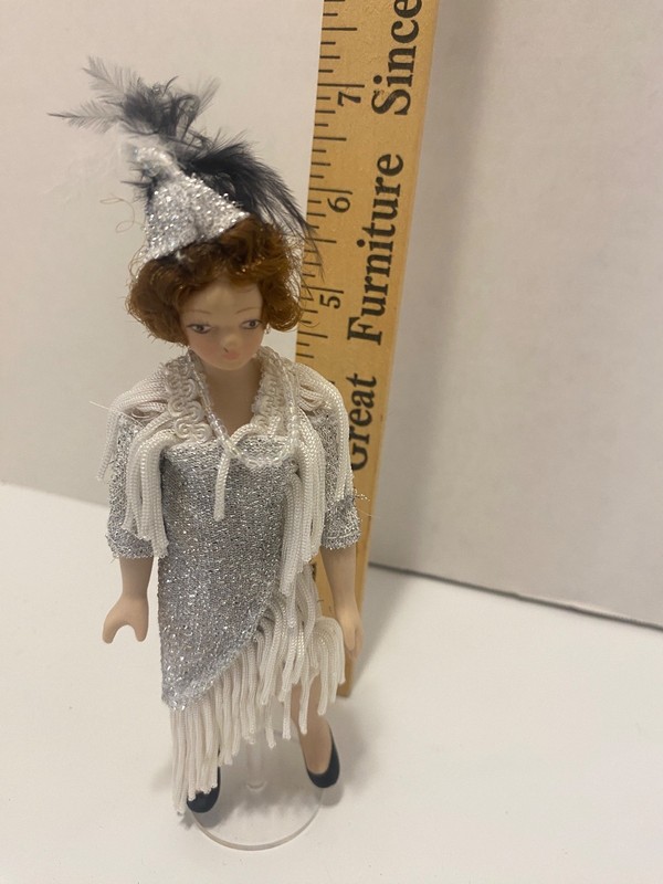 1:12 scale OOAK miniature vintage Artisan made Gatsby Doll