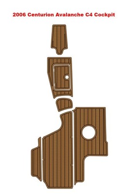 2006 Centurion Avalanche C4 Cockpit Pad Boat EVA Faux Foam Teak Deck Floor Mat
