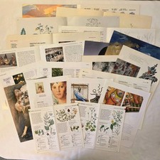 30pgs Eclectic Book Page Lot Collage Junk Journaling