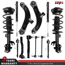 Rear Shocks & Front Struts & Control Arms & Tie Rod Fits Nissan Versa 07-12