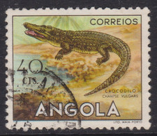 Angola 1953 Crocodile 40c Fine Used SG 491 VGC