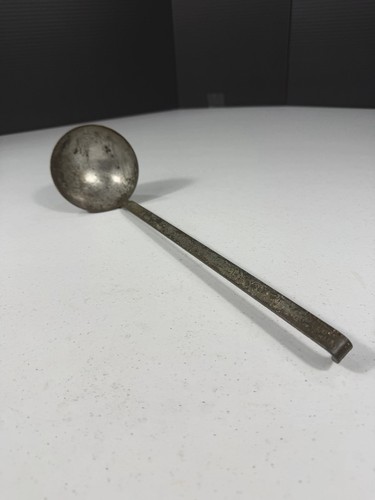 Vintage WWI US Navy Galvanized Soup Ladle USN SAVORY Mess Hall Collectible