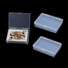 Playing Card Case 3Pcs Plastic Empty Playing Card Box Holder Storage Organize...