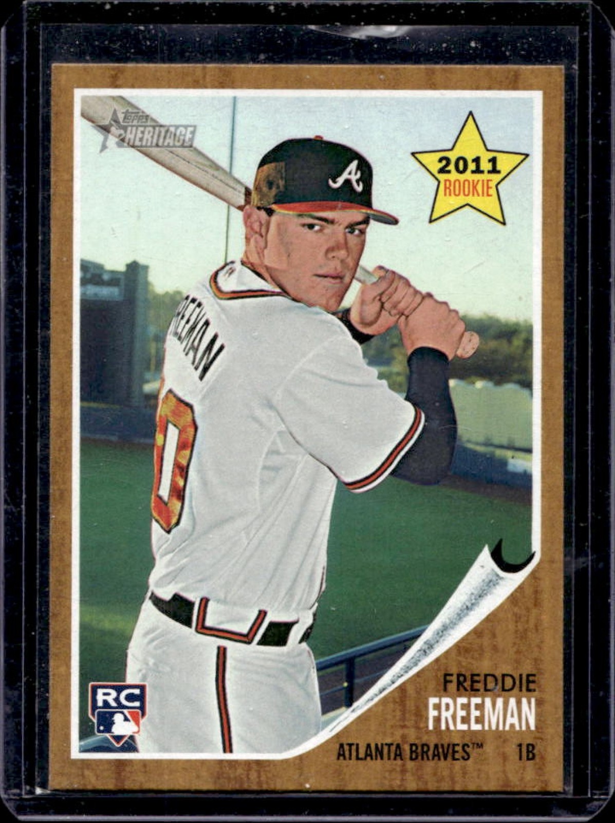 2011 Topps Heritage Freddie Freeman RC Rookie #76 Braves