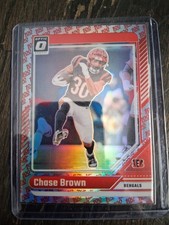 2024 Panini Donruss Optic - Chase Brown #41 One Hundred Prizm