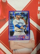 2015 Topps Chrome Base Purple Refractor Edwin Encarnacion /250