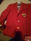 Vintage Red Blazer  Mens 2 Button 80s 42 XL Fortunaire  — photo 9