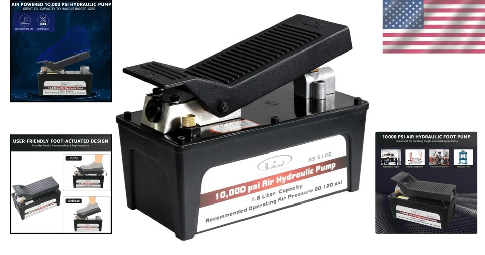 BESTOOL 10,000 PSI Foot-Operated Hydraulic Pump - Image 2 of 4