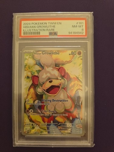 Hisuian Growlithe graded PSA 8 for sale on eBay