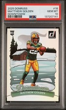 2025 Panini Donruss Matthew Golden Downtown! Rookie RC PSA 10
