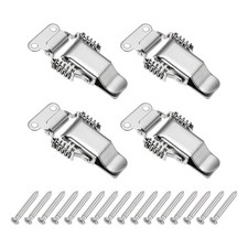 Stainless Steel Spring Loaded Toggle Latch, L,Silver 4 Pcs