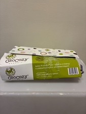 NEW Osocozy Organic 3-Count 100 Unbleached Cotton Cloth Prefold Diapers Size 1