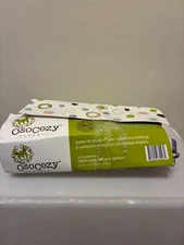 NEW Osocozy Organic 3-Count 100% Unbleached Cotton Cloth Prefold Diapers Size 1