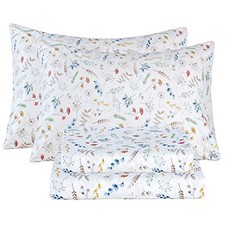 Sheet Set Floral Sheets Ultra Soft Breathable Floral Bed Sheets Twin Floral 5