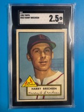 1952 Topps - Semi-High # Harry Brecheen #263 - SGC 2.5