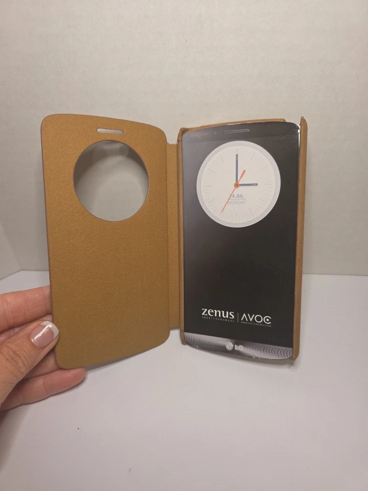 Funda de teléfono Zenus de cuero hecha a mano para LG G3 - marrón nueva Foto 2 de 4
