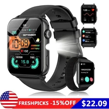 2025 Smart Watch Men/Women Waterproof Smartwatch Bluetooth For iPhone Samsung US