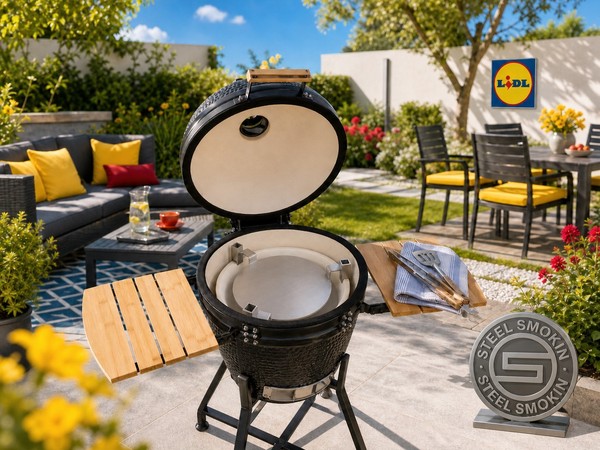 Deflector de calor Lidl 2026 mediano Kamado + elevadores de parrilla ideal para bajo y lento 🔥.