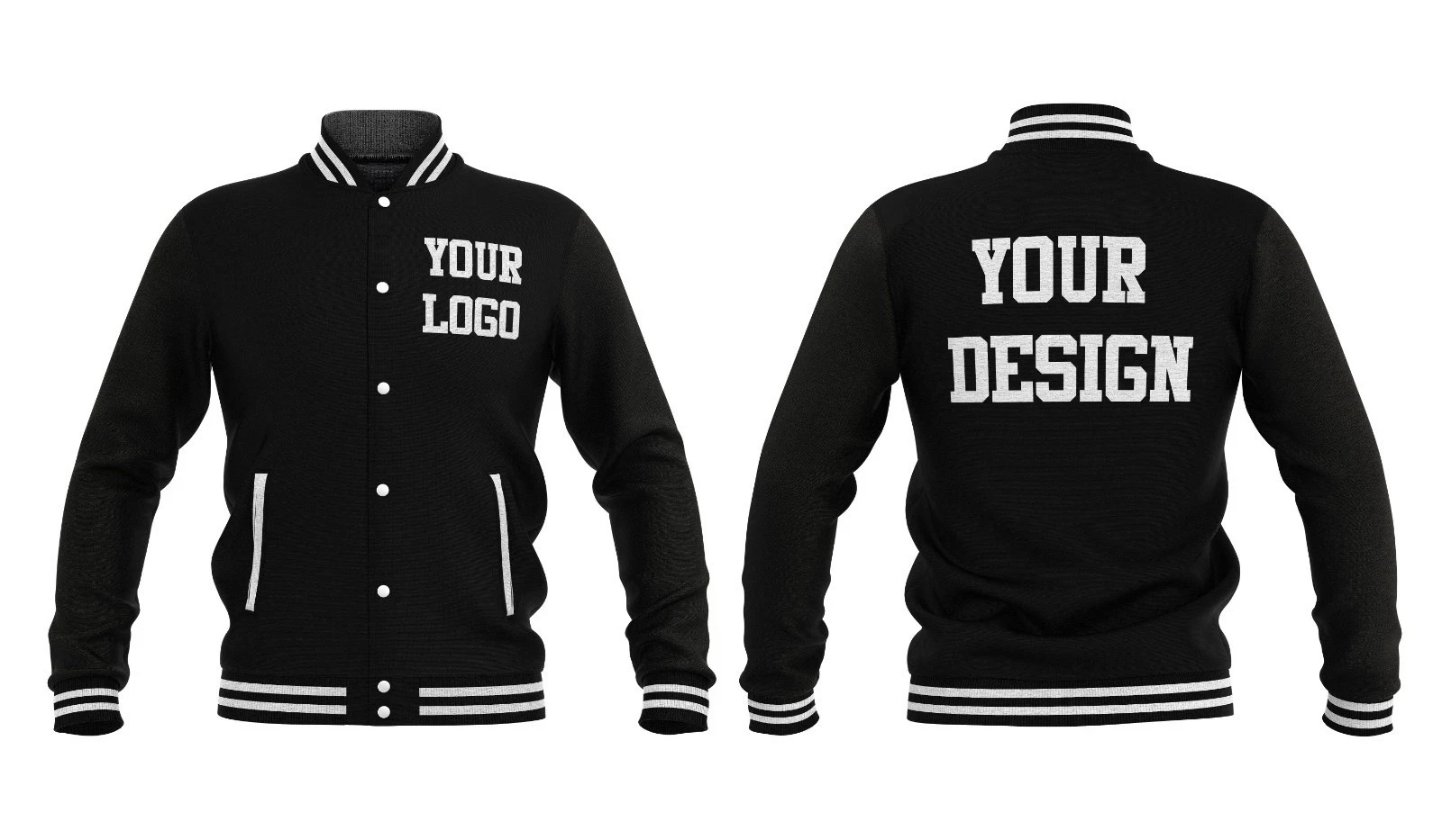 Custom Made Varsity Jacket Premium Wool Unisex Varsity Style All Sizes image 2