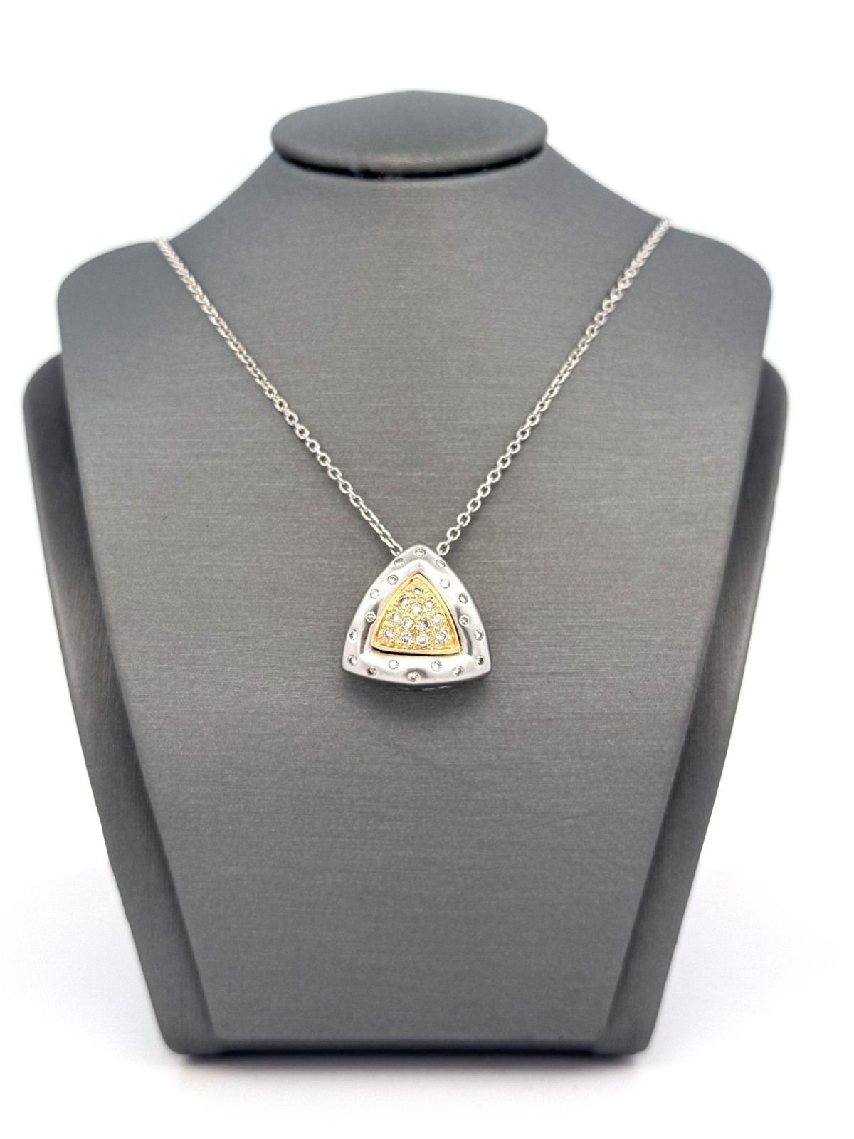 14k WYG 0.25 CT Diamond Ladies Pendant Necklace, 9.1g, S108791