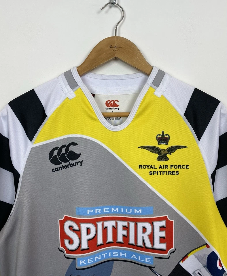 Canterbury RAF Rugby Royal Air Force Spitfires 7's Jersey Shirt Men’s Size S Top - Image 2 of 4