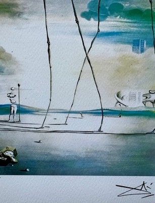 Salvador Dali CELESTIAL RIDE RHINO Facsimile Signed & Numbered