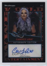 2021 Topps Chrome WWE Slam Attax Black Refractor 27/50 Candice LeRae Auto 2rz