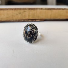 Turritella Agate Gemstone Ring 925 Sterling Silver Statement Ring Gift BT1102