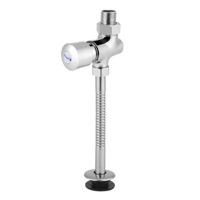 Manual Urinal Flush Valve Chrome Finish Water Saving For Bathroom
