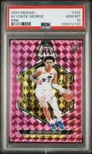 2023-24 Panini Mosaic Rookie Keyonte George #222 Pink Prizm /149 (RC) PSA 10