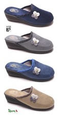 Pantofole ciabatte donna comode tacco Medio (5cm) invernali calde PATRIZIA Fiore