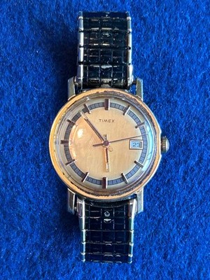 Vintage 1970s Timex Mercury Calendar Not Working Parts Repair
