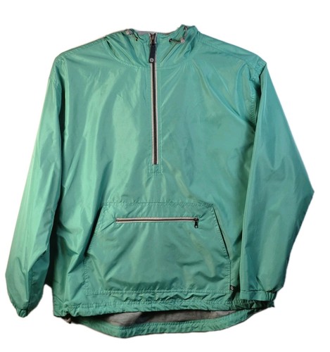 Lauren James Women's Large Aqua 1/2 Zip Long Sleeve Pullover