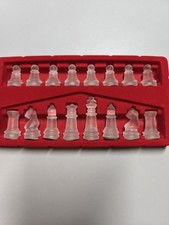 Transparente Schachfiguren Set Glas/Acryl Chess Pieces Transparent